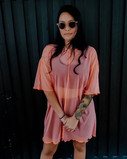 Malla oversize Coral