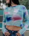 Colors Mesh Top